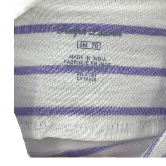 Ralph Lauren Striped Dress with Bloomers Size 6M - Picture 4 of 6